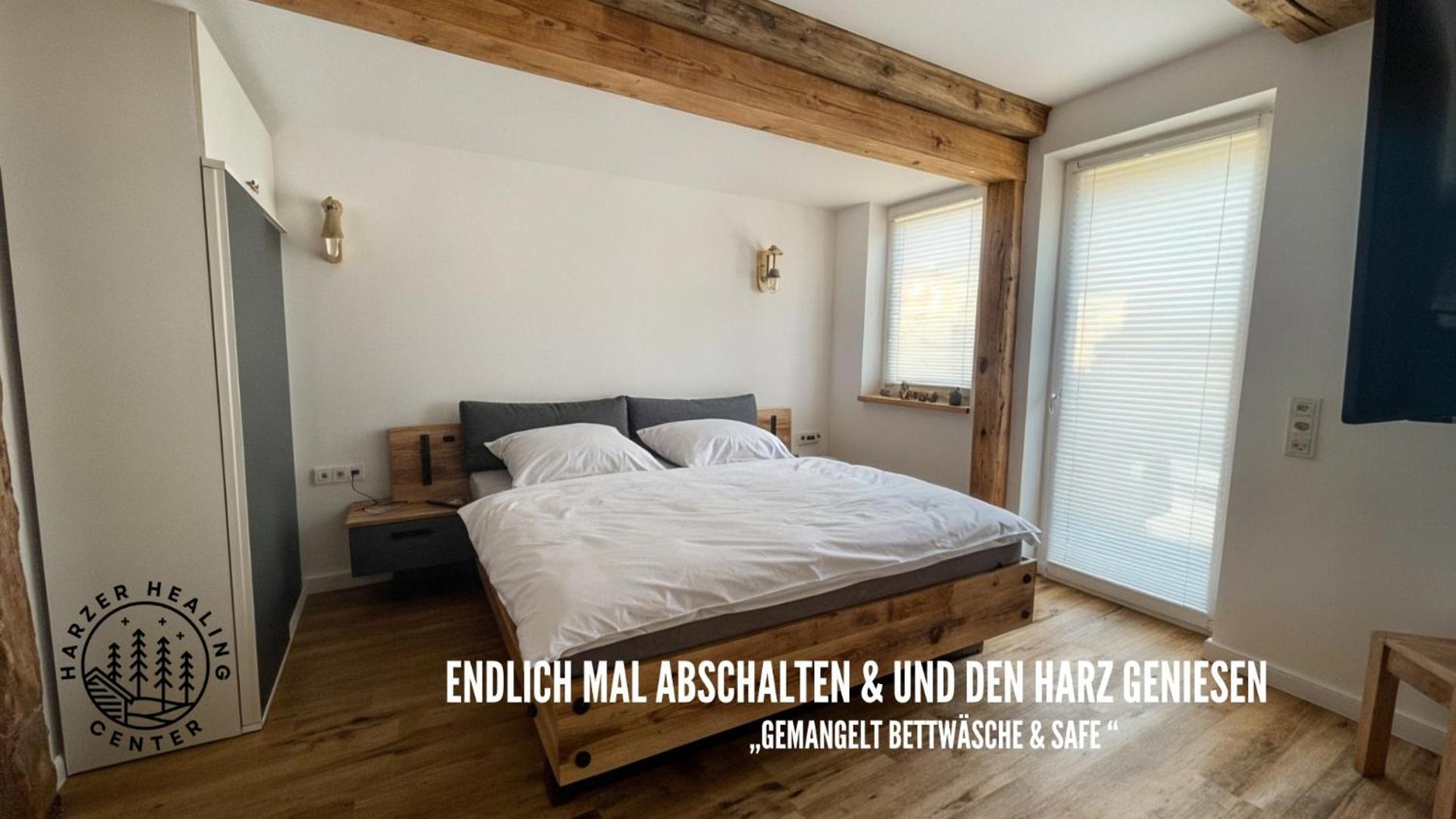 Harzer Healing Center 2024 Gemuetliche Landhauswohnung Mit Fussbodenheizung,Xxl Kochinsel,Xxl Regenduschen,Modern,Hochwertig,Persoenlich,Vollausgestattet Elbingerode  Kültér fotó